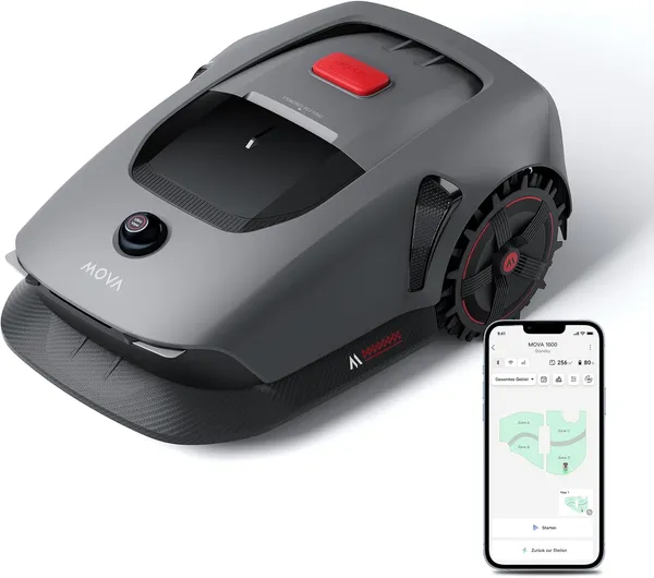 Mova 1000 Mähroboter mit Offroad-Reifen und LiDAR-Turm